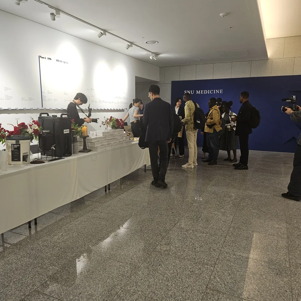 서울의대 코이카 가나 프로젝트 커피 다과브레이크 로비 커피 서비스 구역